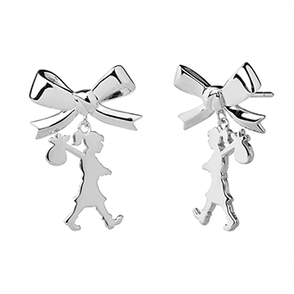 Karen Walker Girl with a Bow Earrings