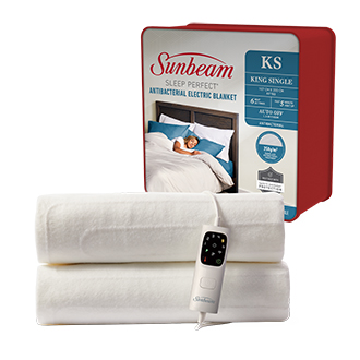 Sunbeam Sleep Perfect Antibacterial Electric Blanket - King Single