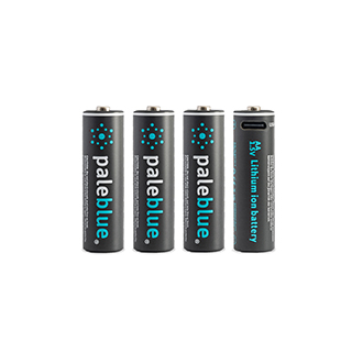 Pale Blue Earth USB-C Rechargeable Batteries - AA
