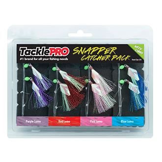 TacklePro Snapper Catcher Lumo 4pk Rigs (5/0)